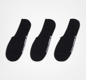 Converse 3-Pack Wordmark Ultra-Low Liner Socks Noir | WQ7319648