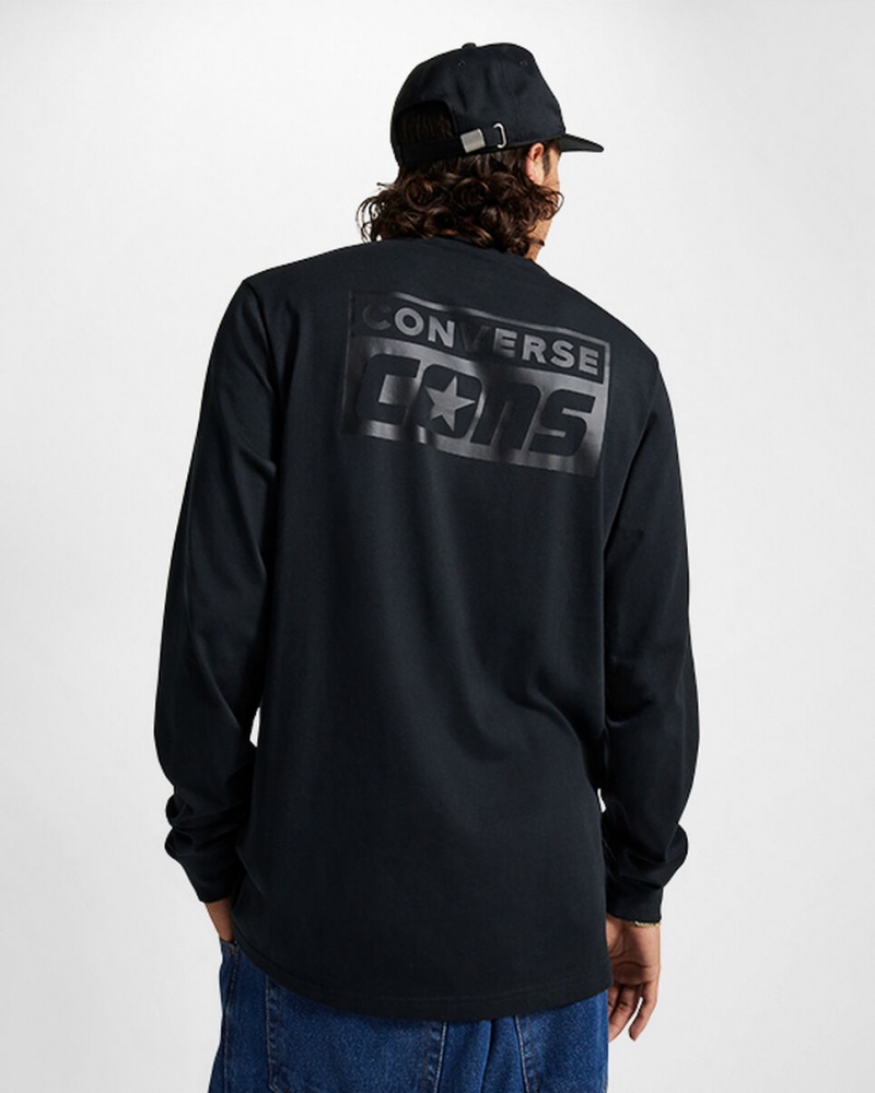 Converse CONS Long Sleeve T-Shirt Noir | AS9127438