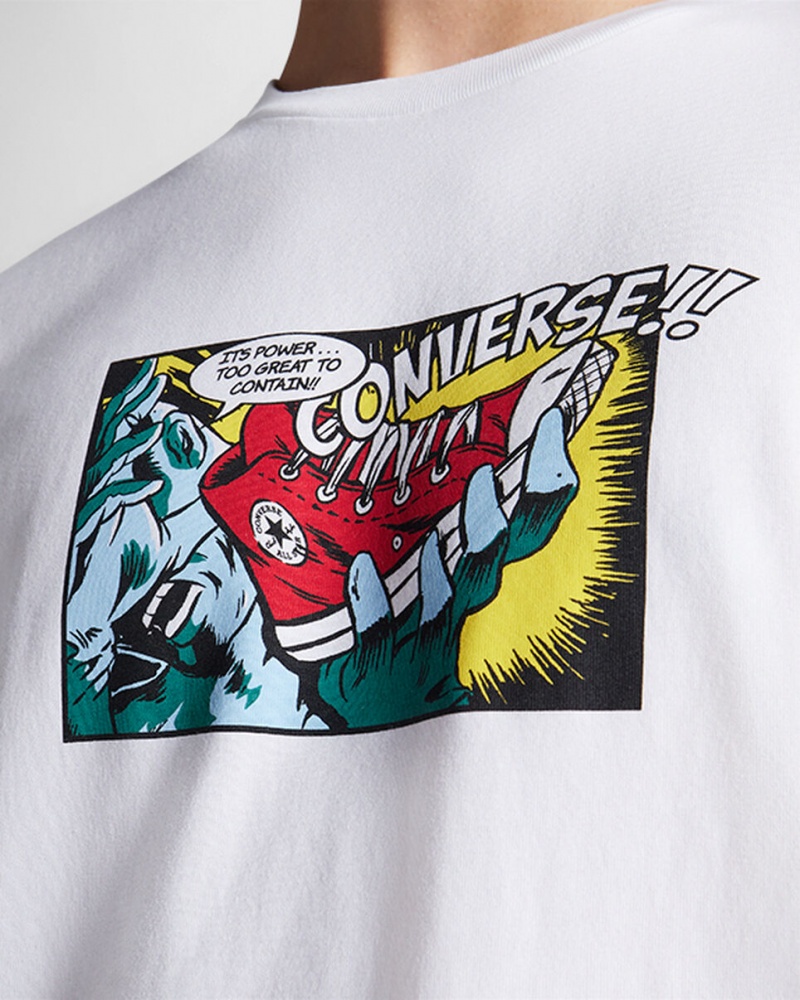 Converse Comic T-Shirt Blanche | RA5307984