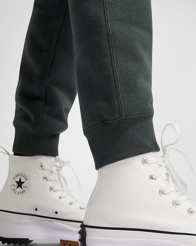 Converse Converse Go-To All Star Patch Standard-Fit Fleece Sweatpants Vert | GV9560728