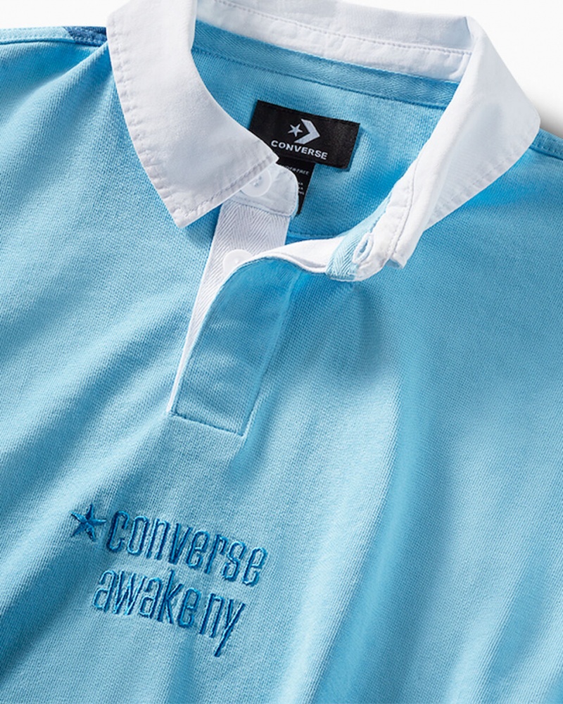 Converse Converse x Awake NY Rugby Shirt Baltic Sea | PO5340687