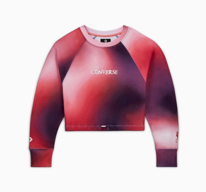 Converse Converse x LFC Cropped Crew Lawn Flamingo Gradient | DW1825930