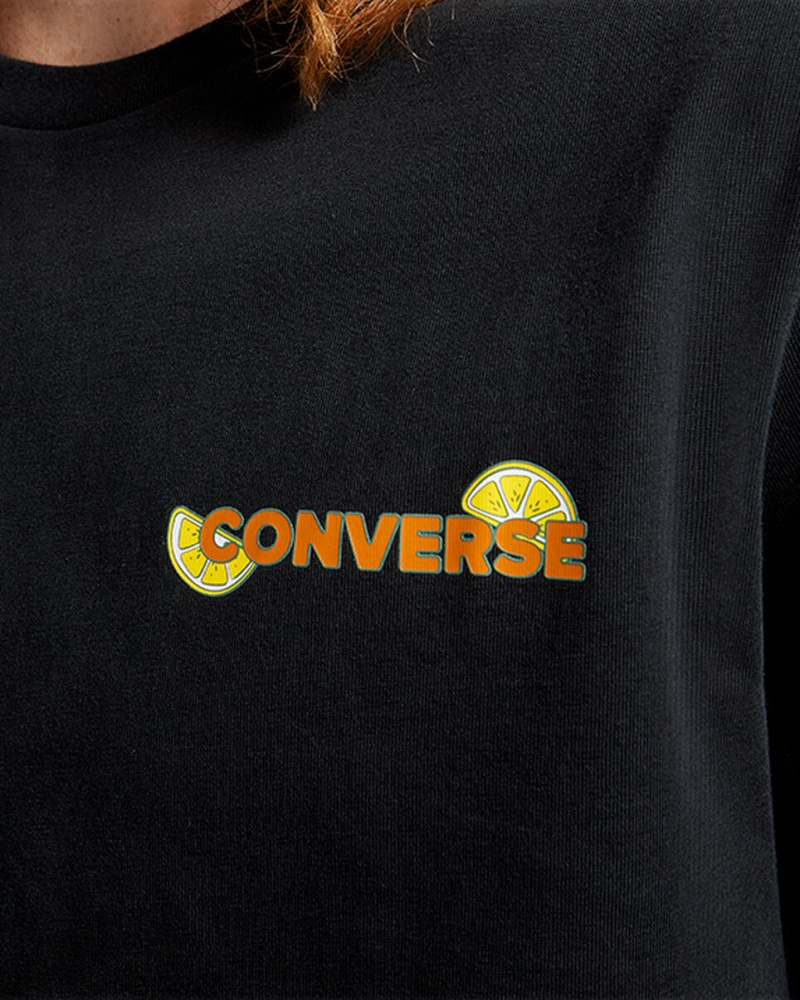 Converse How-To Lemonade T-Shirt Noir | LC0615294