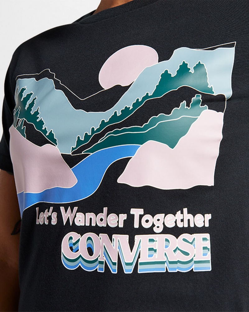 Converse Outdoor Art T-Shirt Noir | FM5720183