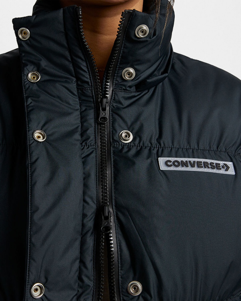 Converse Oversized Super Puffer Jacket Noir | XI7210359