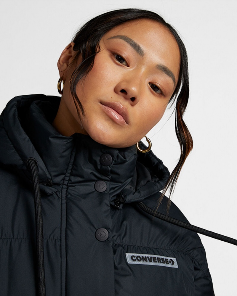 Converse Oversized Super Puffer Jacket Noir | WF4827905