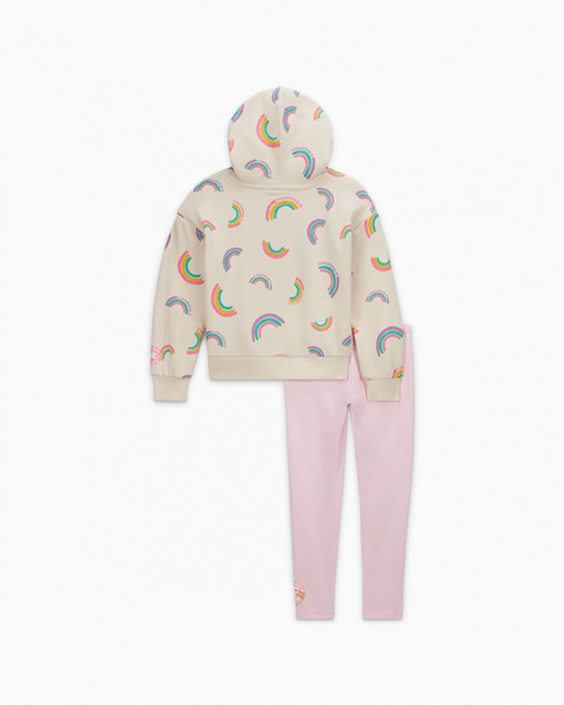 Converse Rainbow Hoodie & Leggings Set Rose | DH5067243