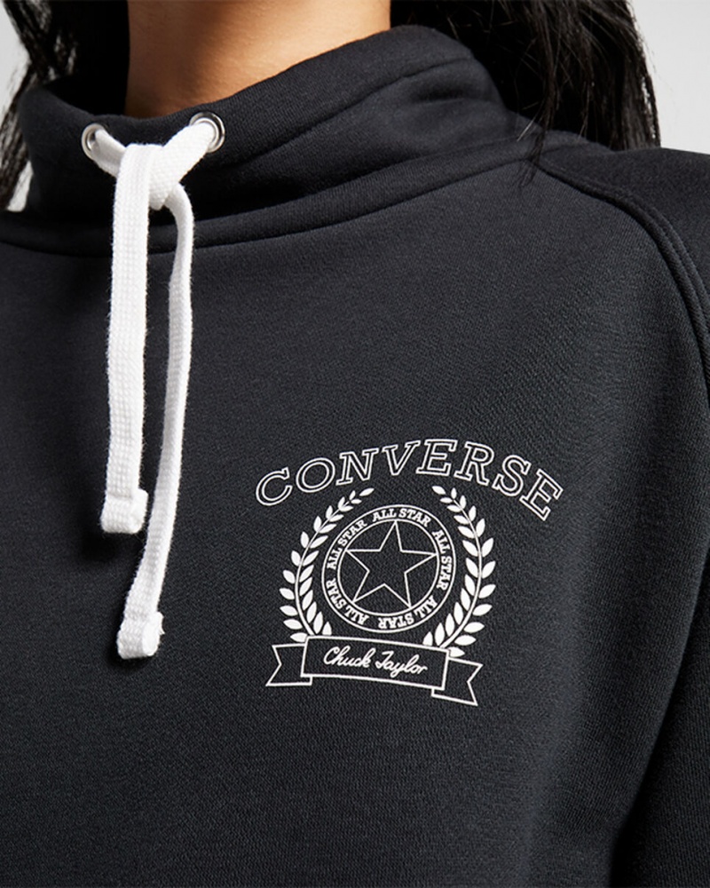 Converse Retro Chuck Taylor Mock Neck Pullover Noir | RH0647592