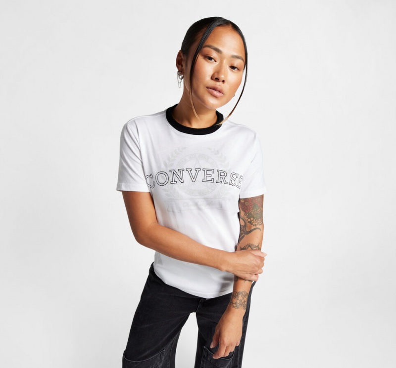 Converse Retro Chuck Taylor T-Shirt Blanche | LA4859673