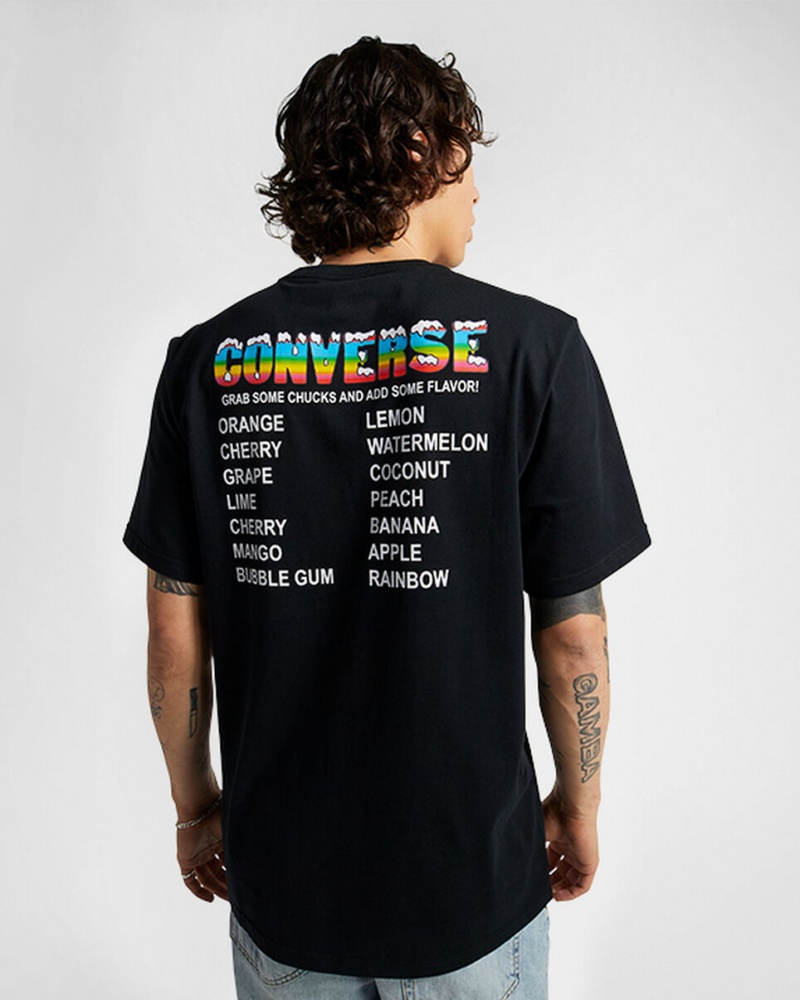 Converse Snow Cone Graphique Loose-Fit T-Shirt Noir | RH5361790