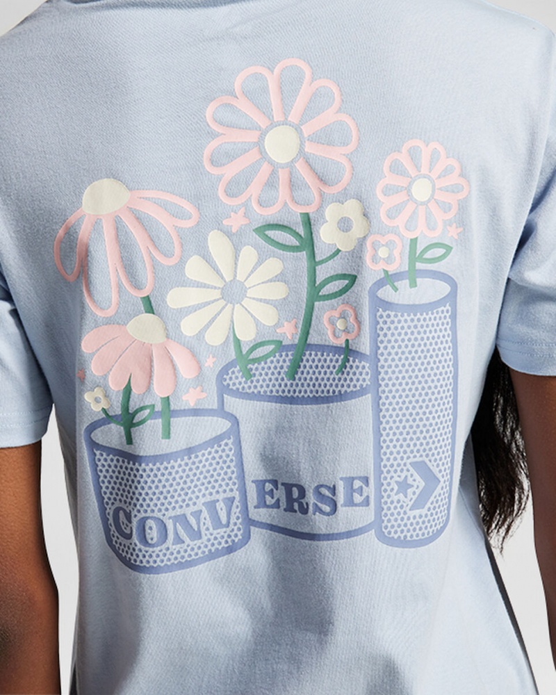 Converse Spring Blooms T-Shirt Grise | DN8467025