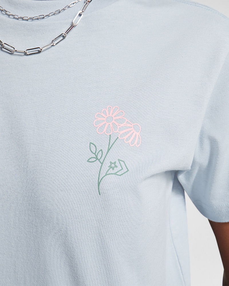 Converse Spring Blooms T-Shirt Grise | DN8467025