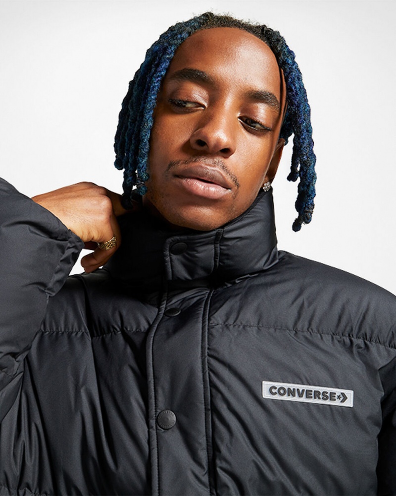 Converse Super Puffer Rembourré Jacket Noir | WP6597413